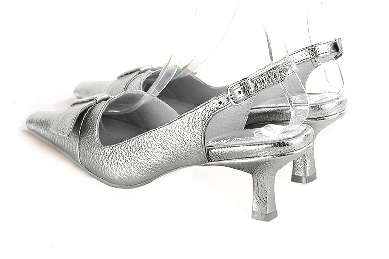 Light silver heels best sale